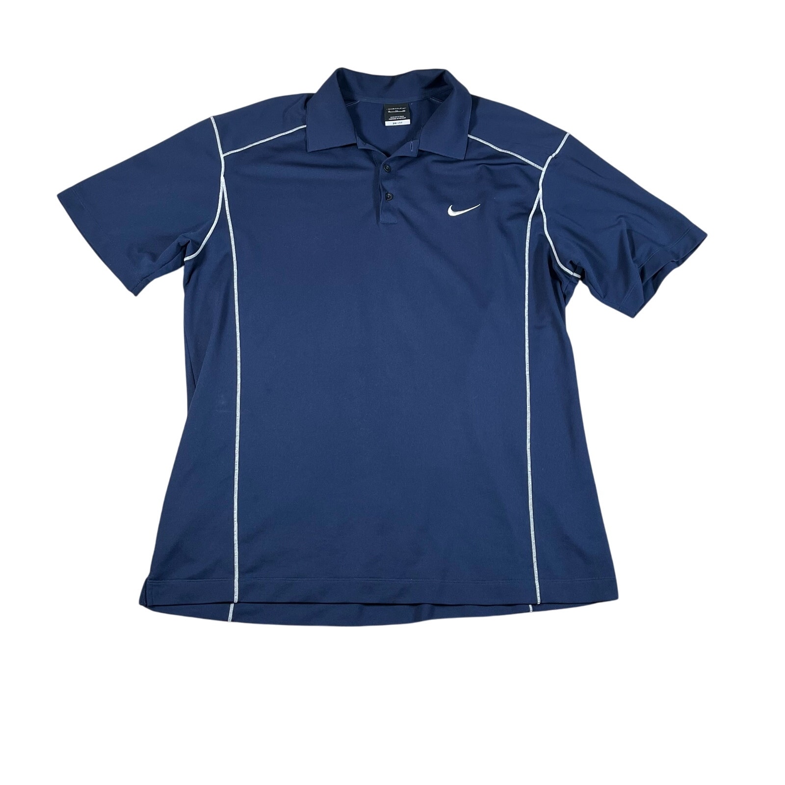 Vintage Y2k Nike Golf Polo Navy Blue Mens Xl